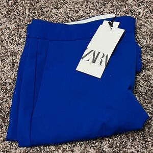 Zara Vibrant Blue Trousers NWT